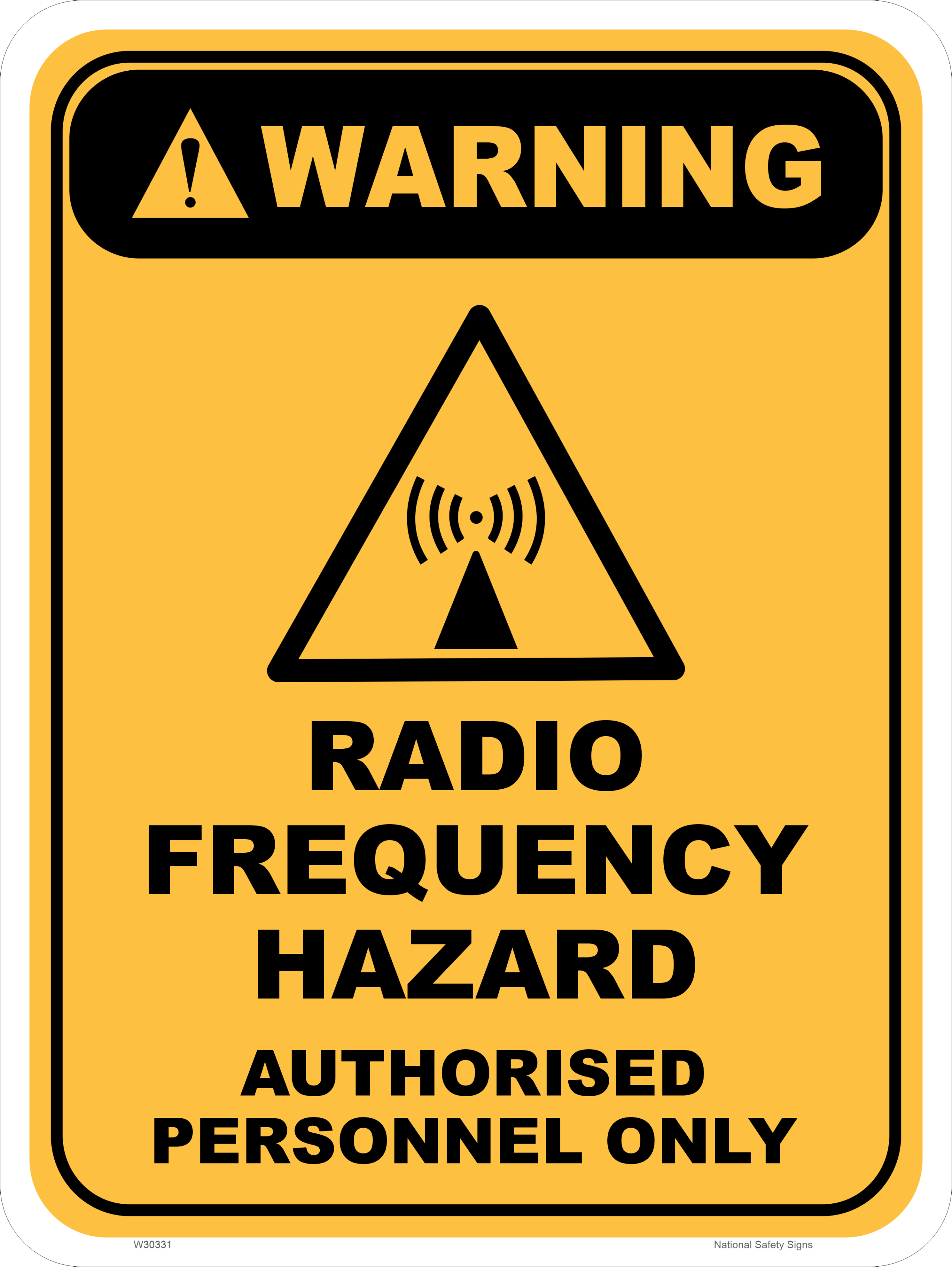 Radio Frequency Hazard W30331