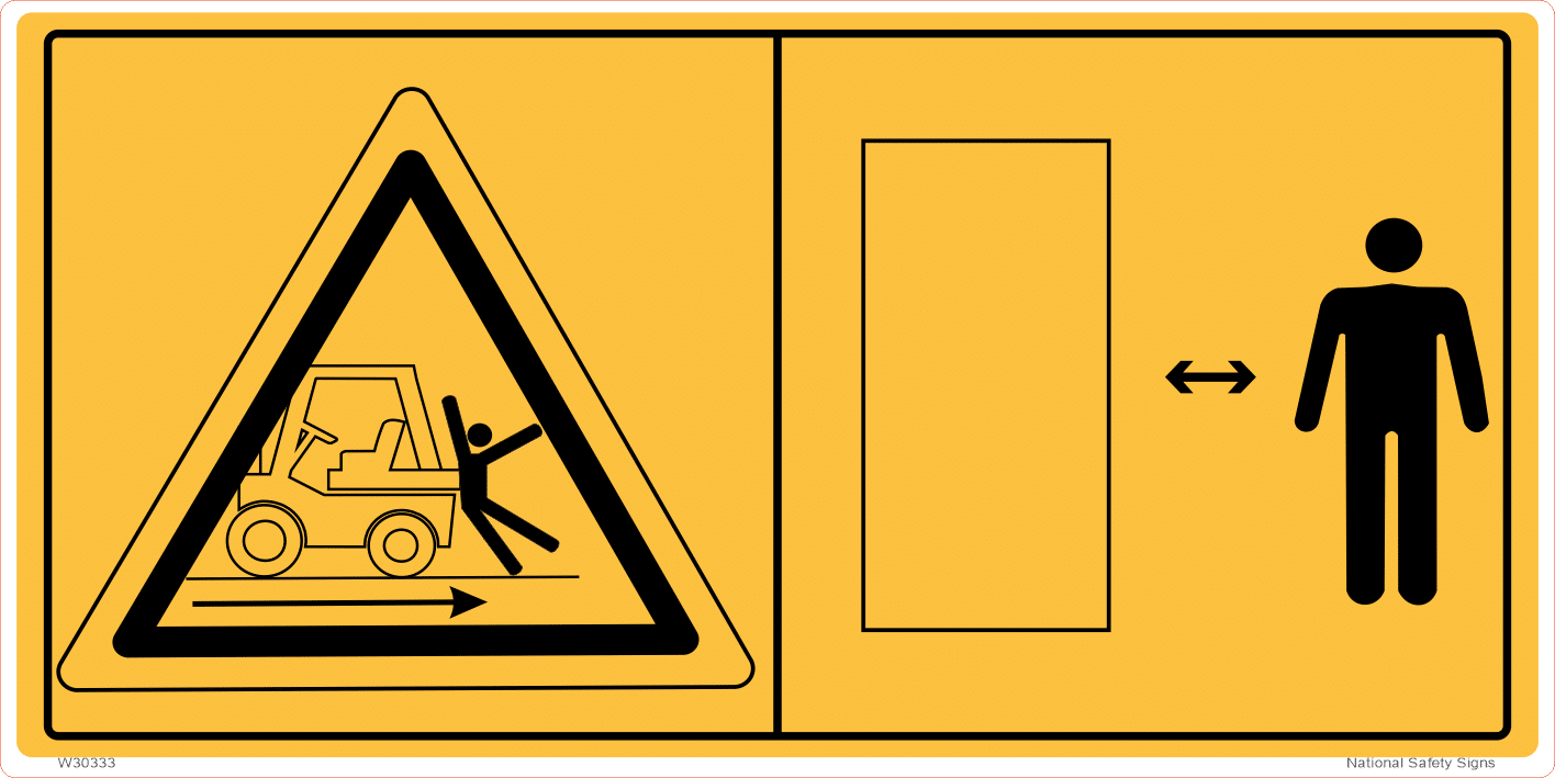 Traffic Hazard Warning Sticker W30334
