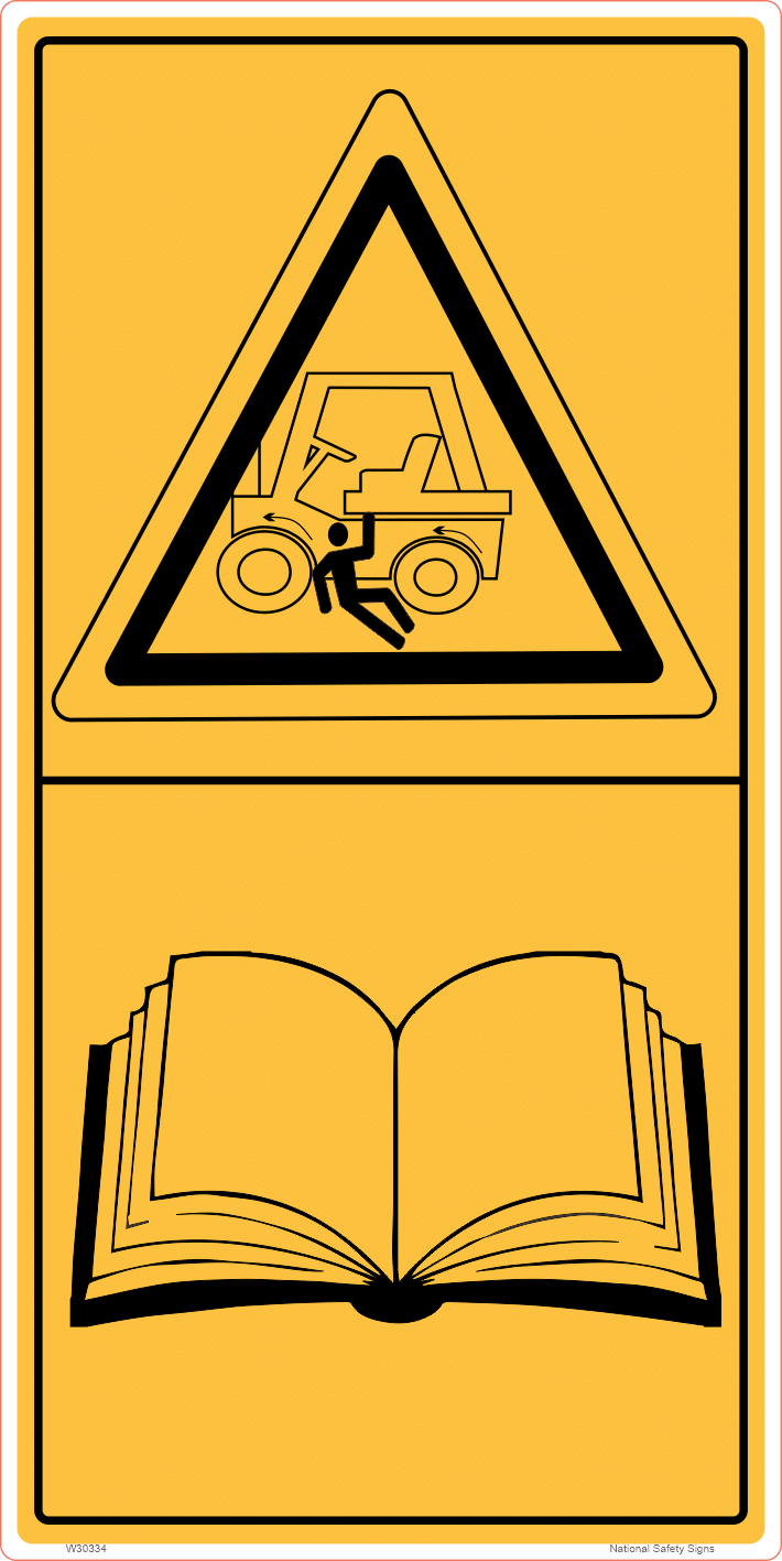 Traffic Hazard Warning Sticker W30335