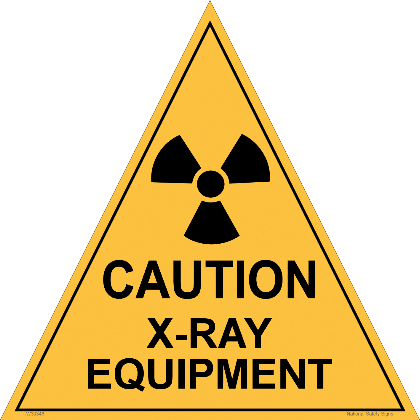 X-Ray Caution sign W30346