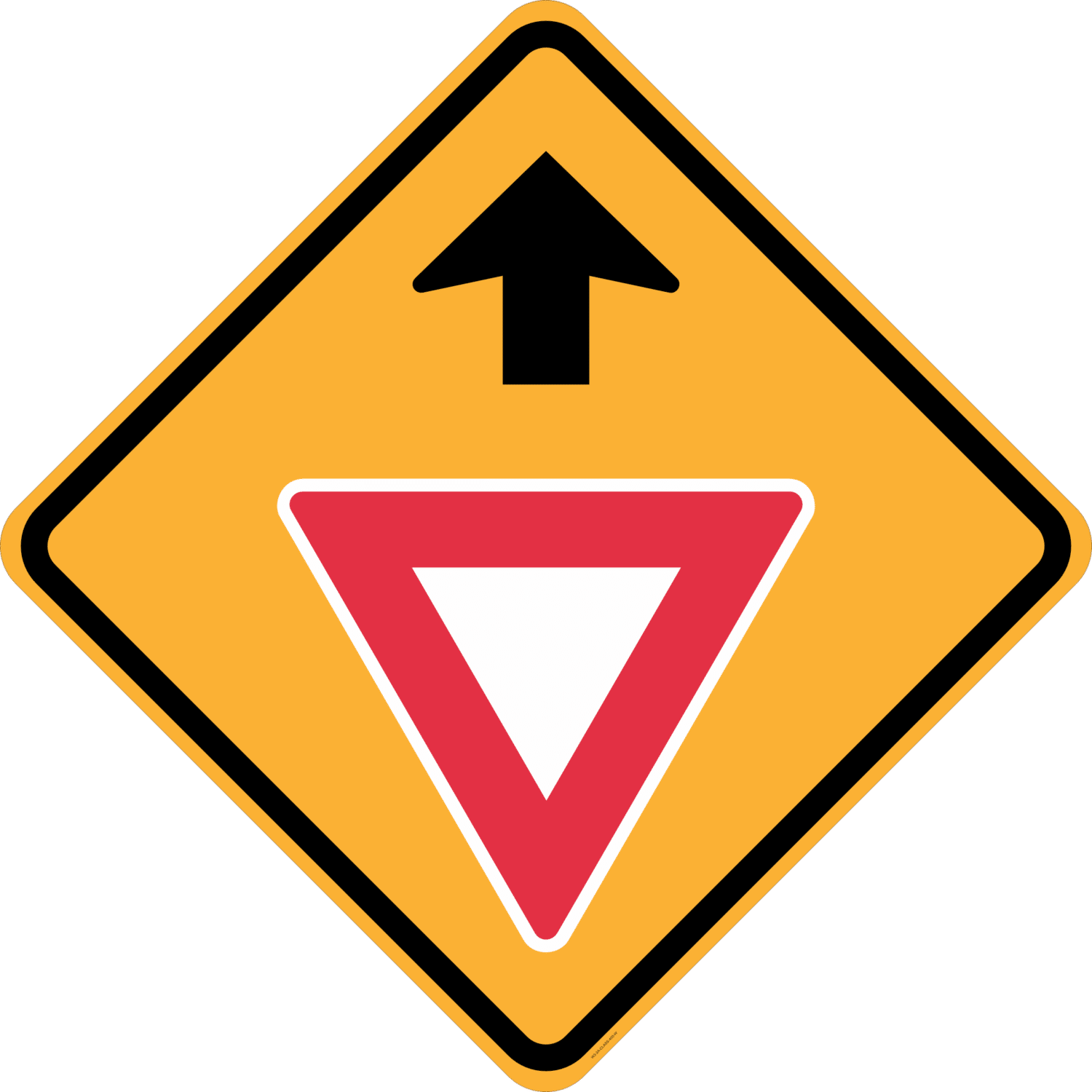 Give Way Ahead Sign RD525
