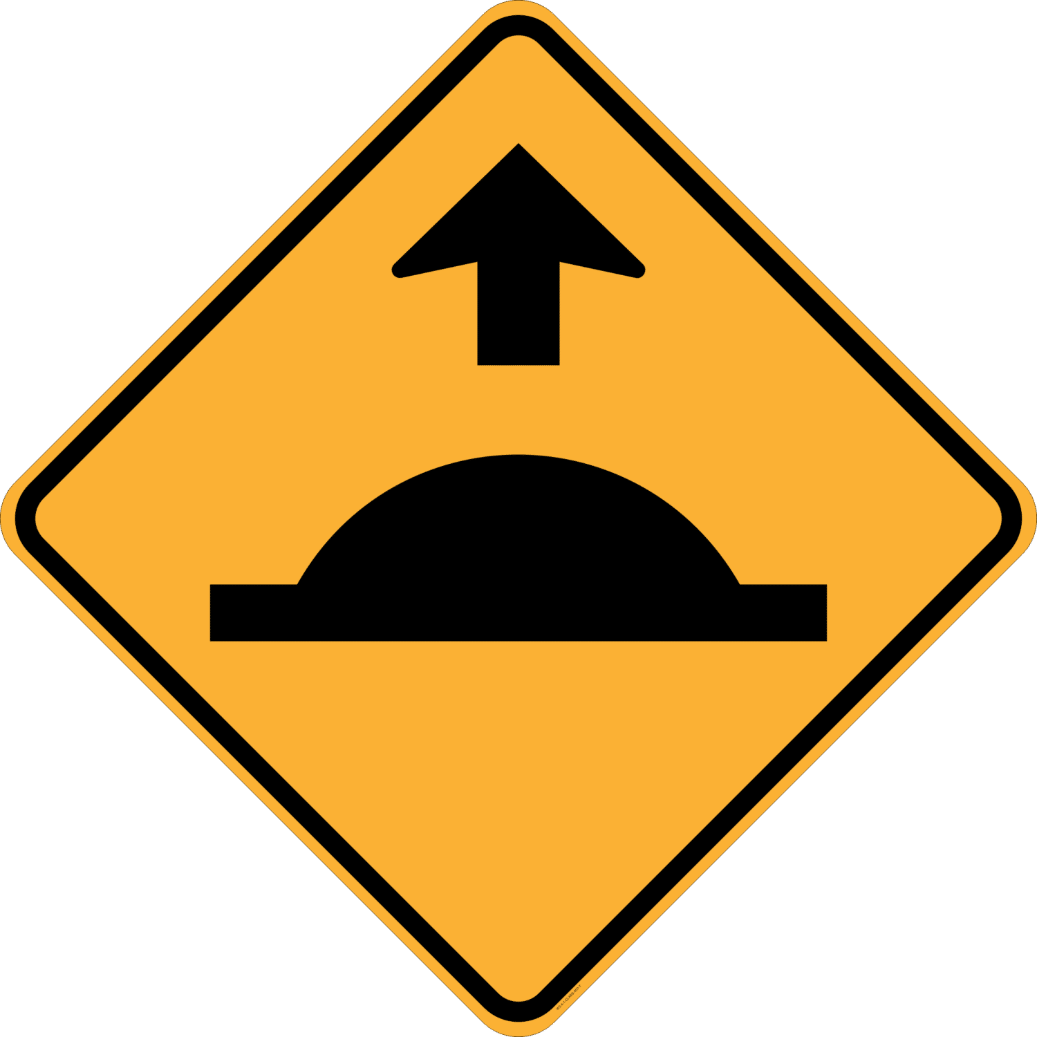 W3-4-1 Road Humps Ahead