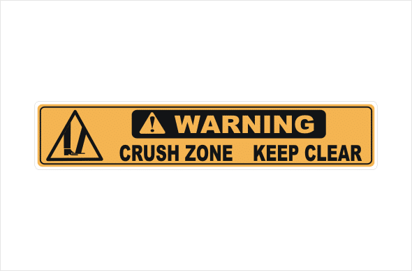 Crush Zone Keep Clear
