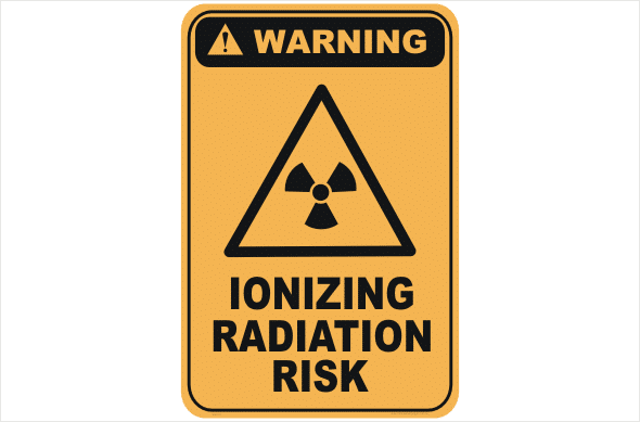 Ionizing Radiation Risk warning sign