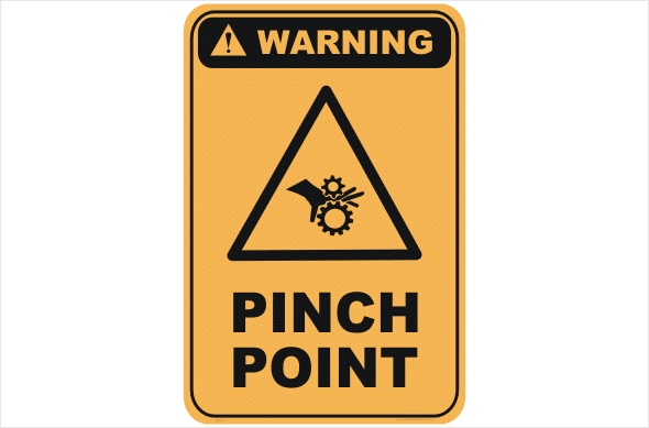 Pinch Point signs