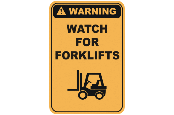 Forklift sign Gold Coast