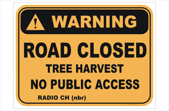 Logging Operations Road Closed