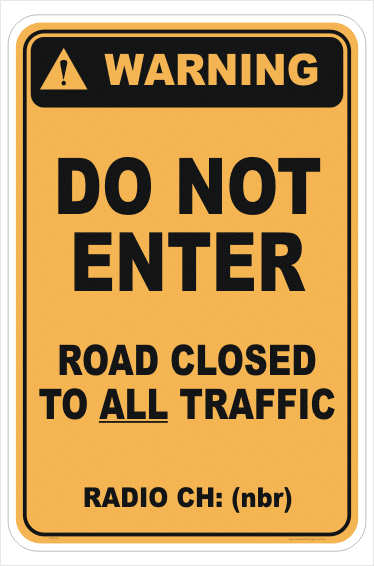 Logging Operations Road Closed