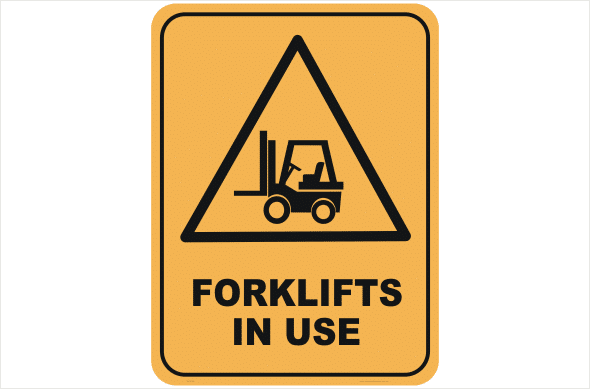 Forklift sign Gold Coast