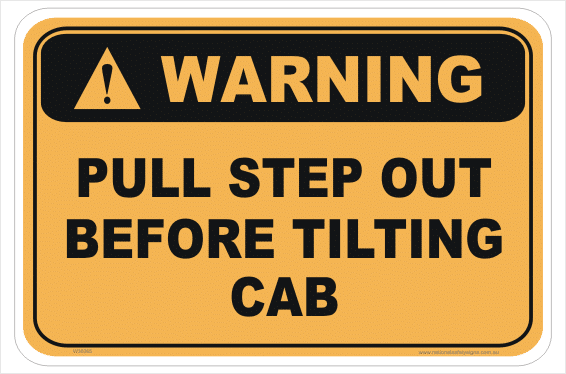 Tilt Cab sign