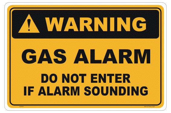 Gas Alarm sign