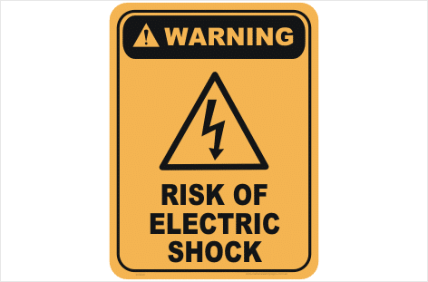 Risk of Electric Shock