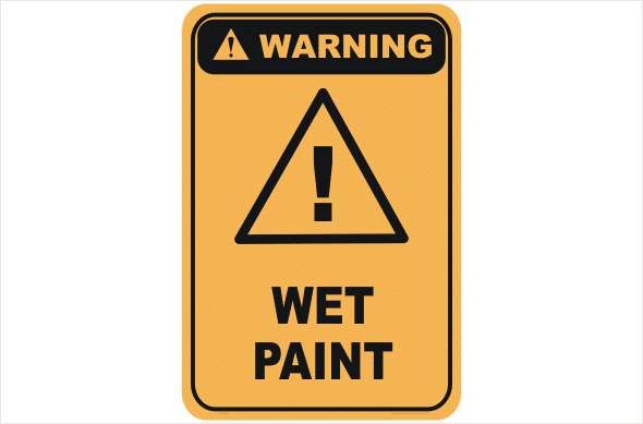 wet paint