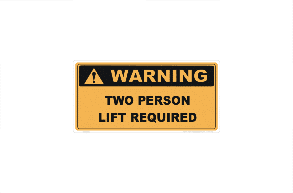 two person lift required