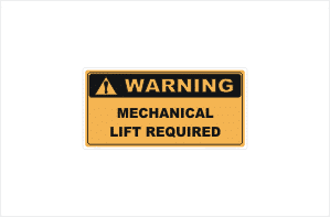 Mechanical Lift Required