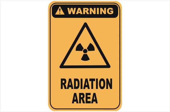 Radiation Area warning sign