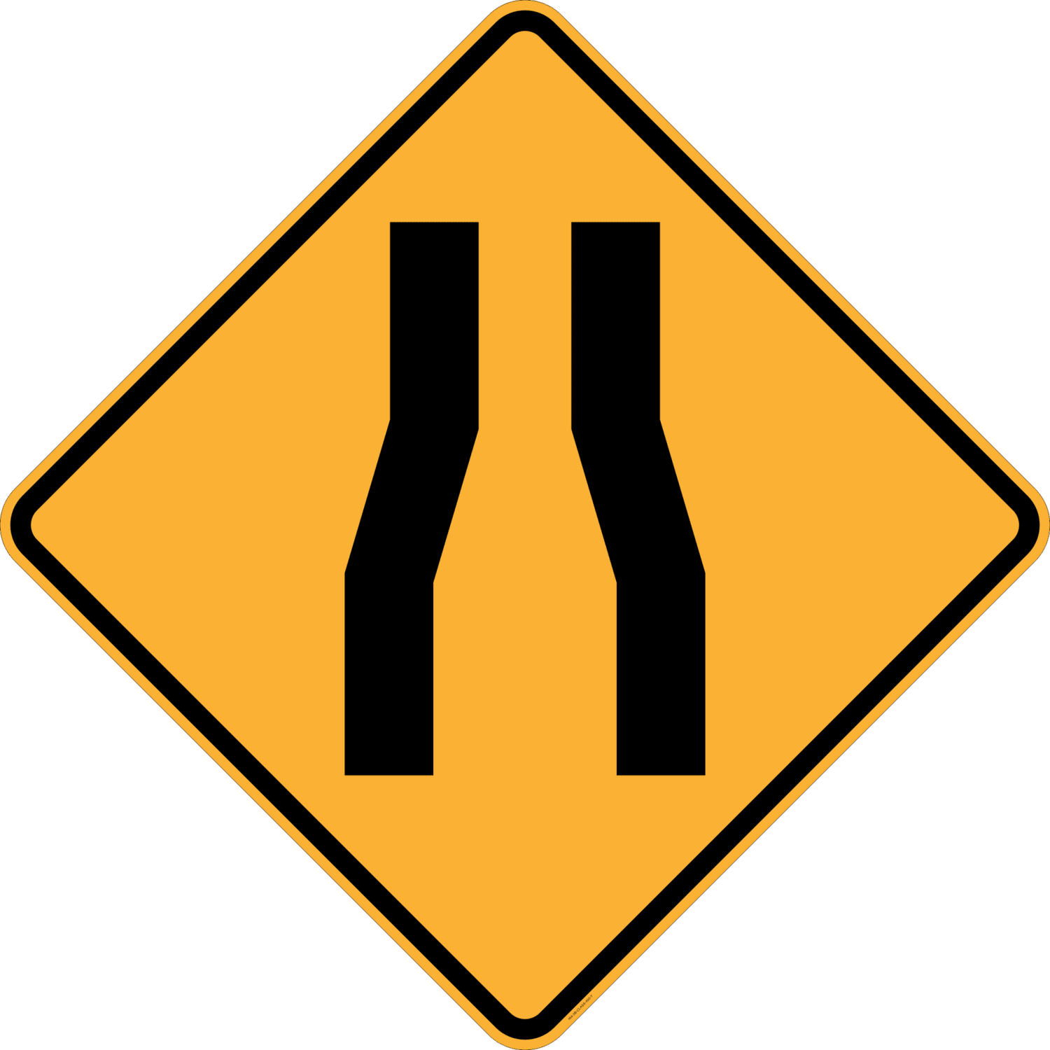 W4-3 Road Narrows (symbolic)