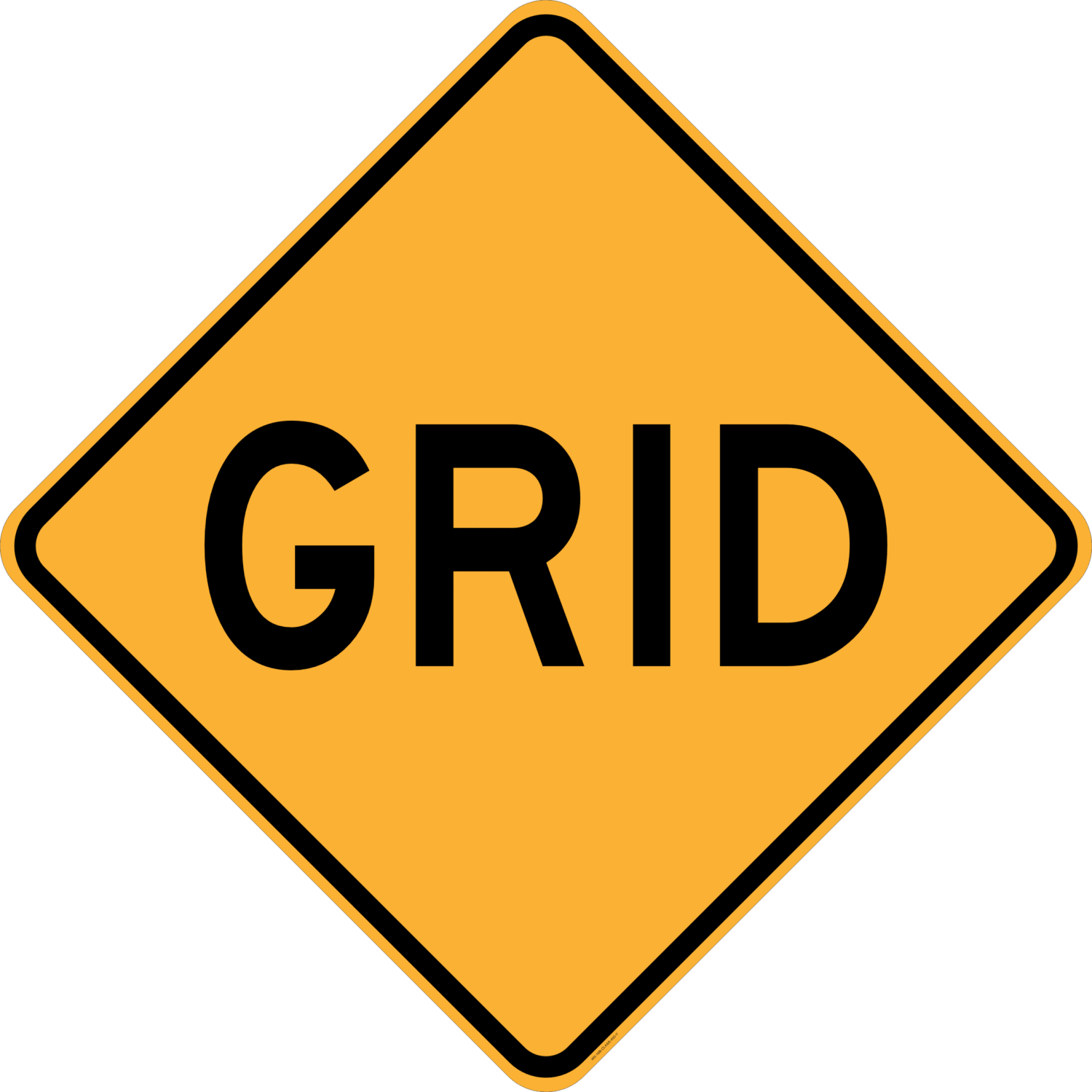 Cattle Grid Sign RD156