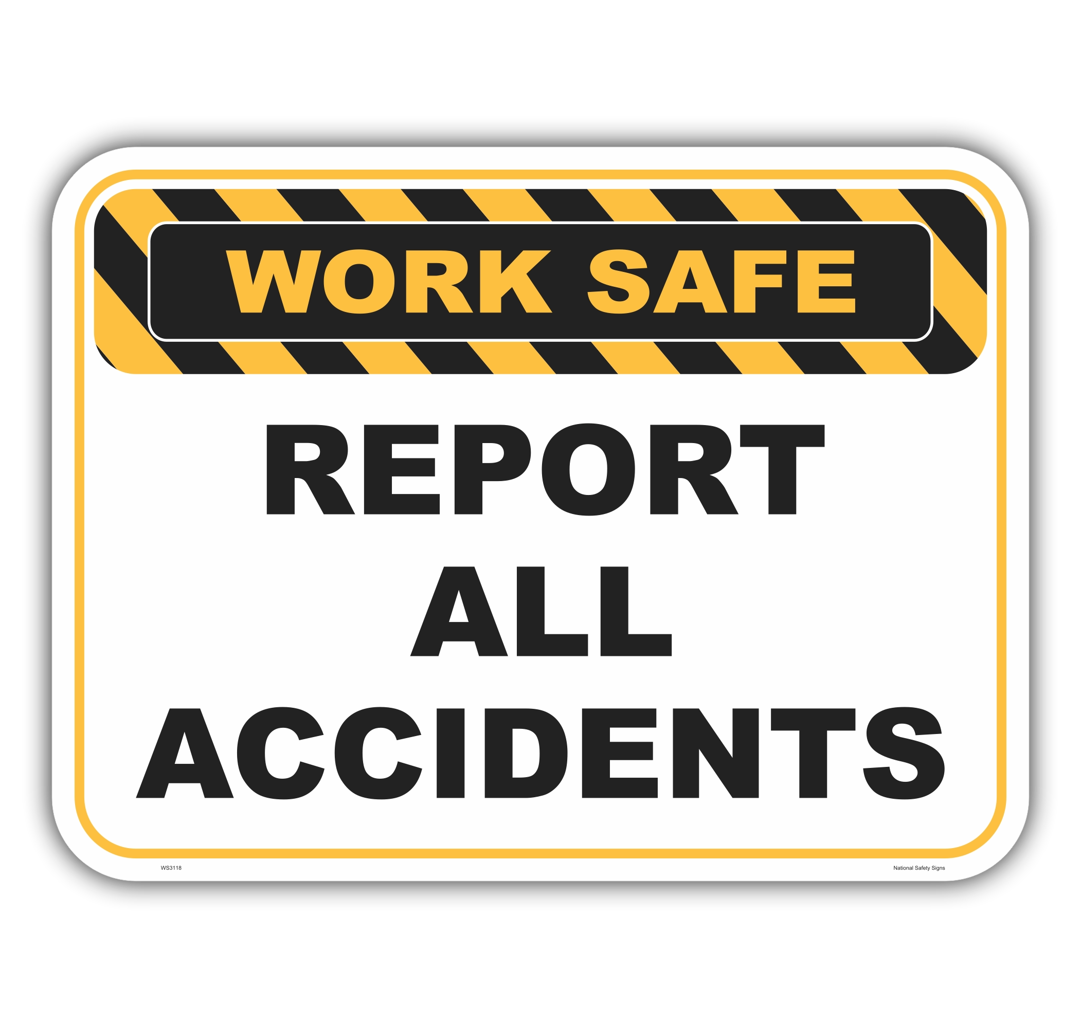 Report Accidents sign WS3118