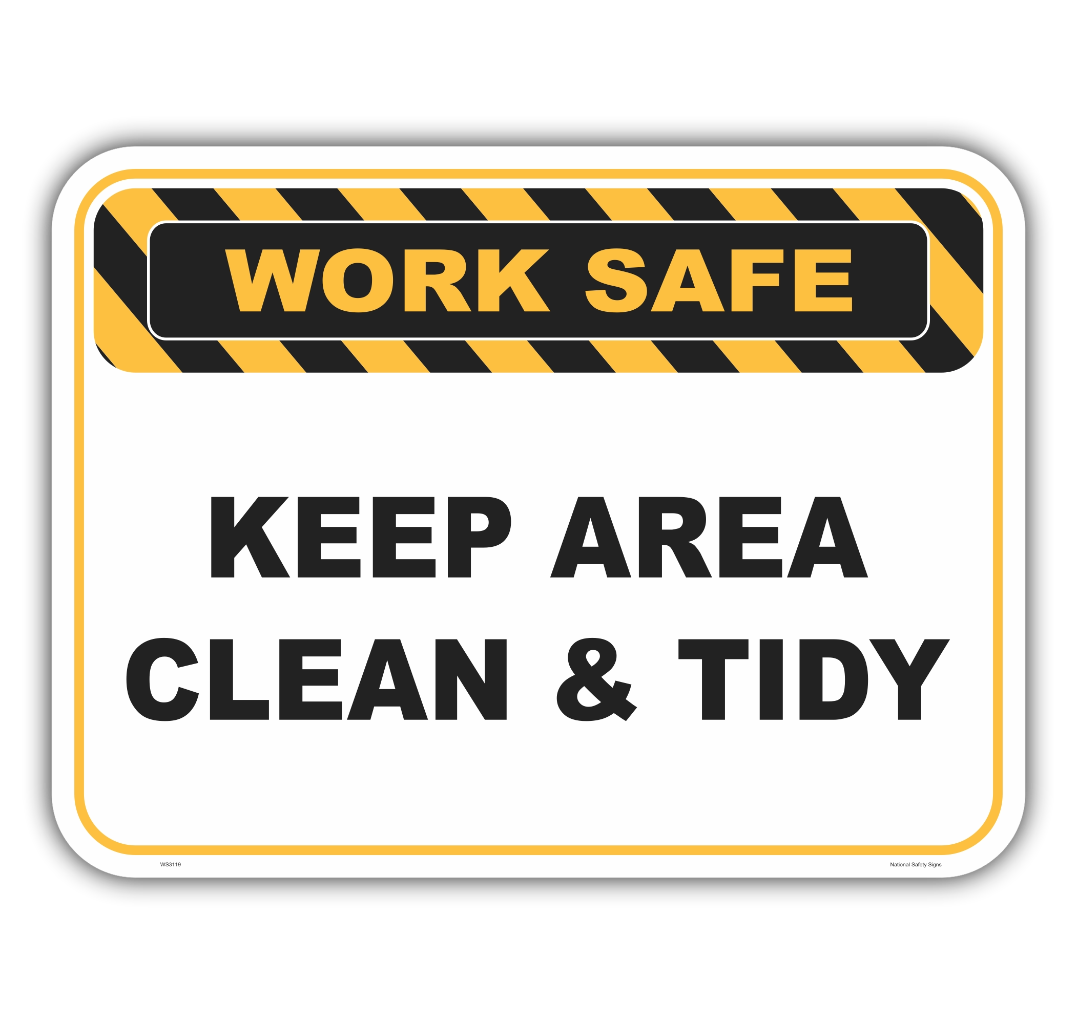 Keep Area Clean sign WS3119