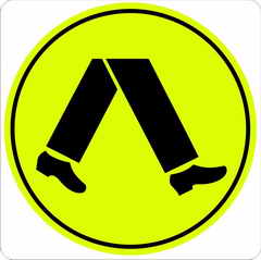 Pedestrian Crossing sign Class 1 Lime