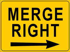 Merge Right Sign
