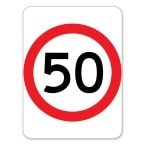 50 kph Sign