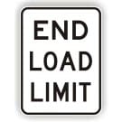 End Load Limit Sign