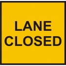 Multi Message Lane Closed Roadwork sign