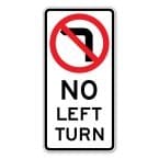 No Left turn Sign