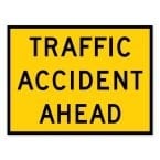 Traffic Accident Ahead Sign