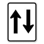 Two Way Arrows sign